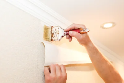 Pose de papier peint à Brunembert — revêtements muraux et toiles de verre